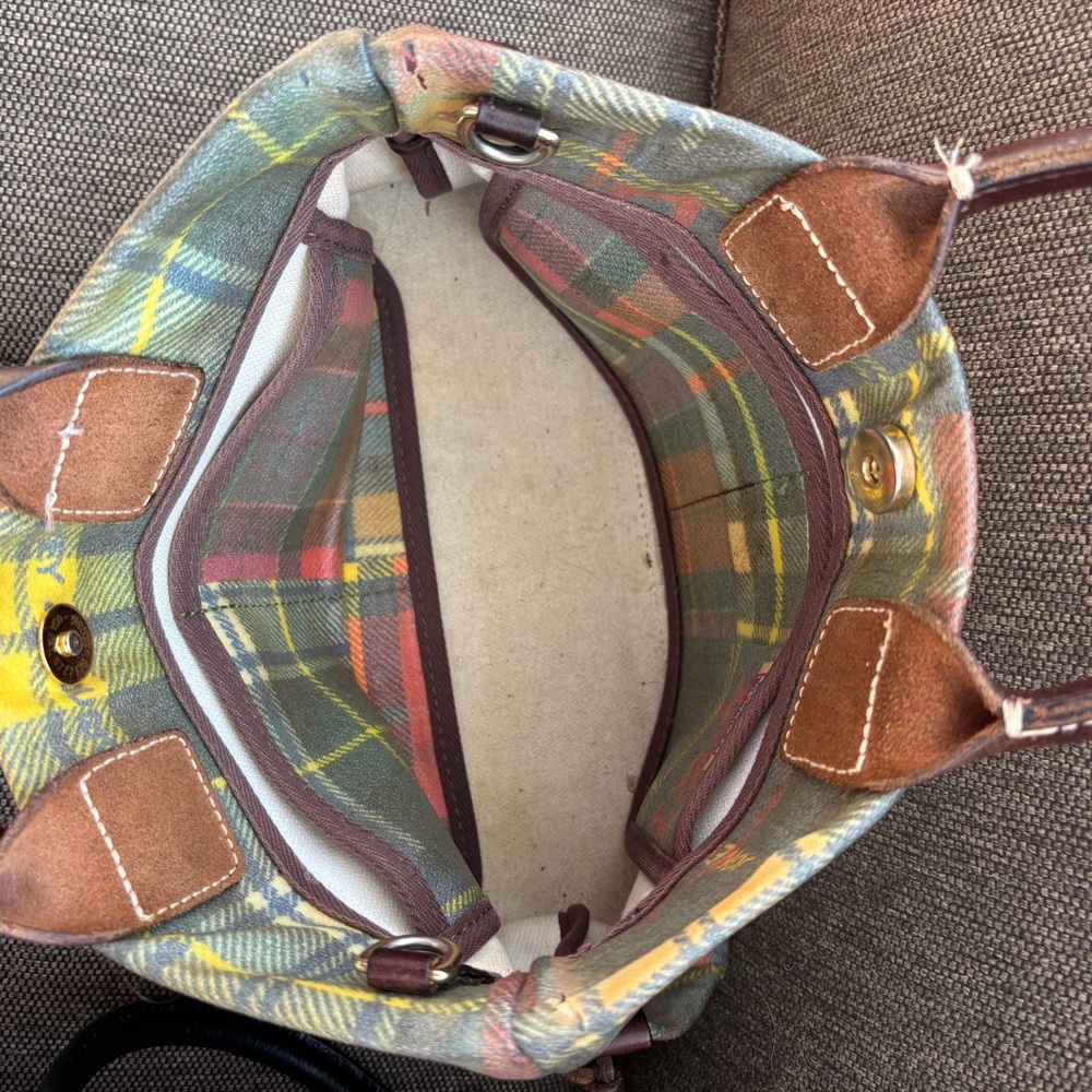 Dooney & Bourke Multicolor Plaid Tote - Picture 3 of 3